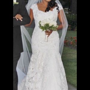 Wedding Dress. Very light ivory